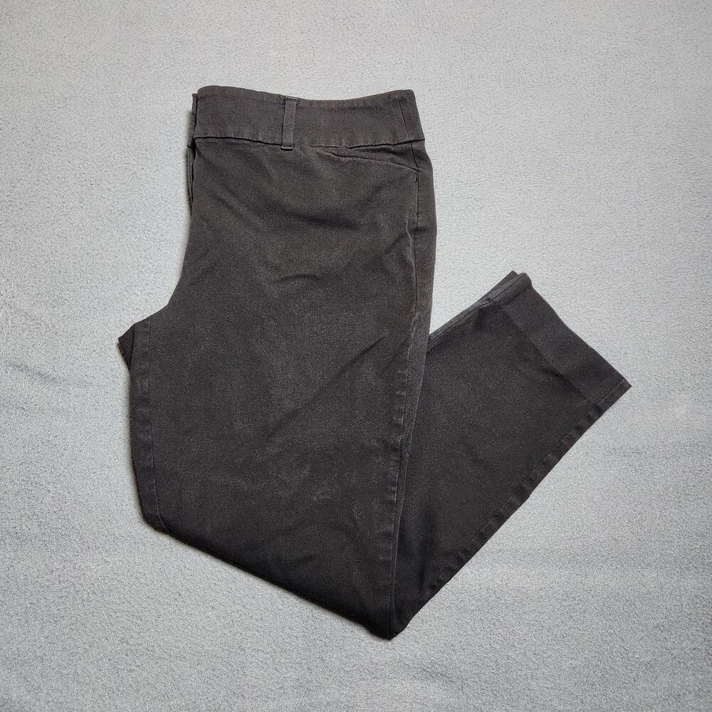 LOFT Pants Women 12P Black Mid Rise Sutton Skinny Ankle